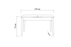 Spisebord & Kjøkkenbord-Corralez Bord 75 cm Tre/Natur,Grønn