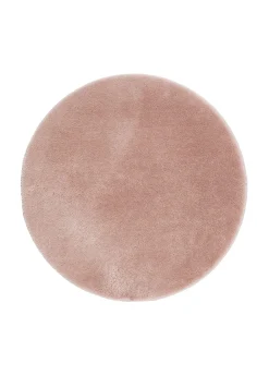 KM Home Moderne Tepper-Cozy Ryeteppe 160 cm Rund Lyserød