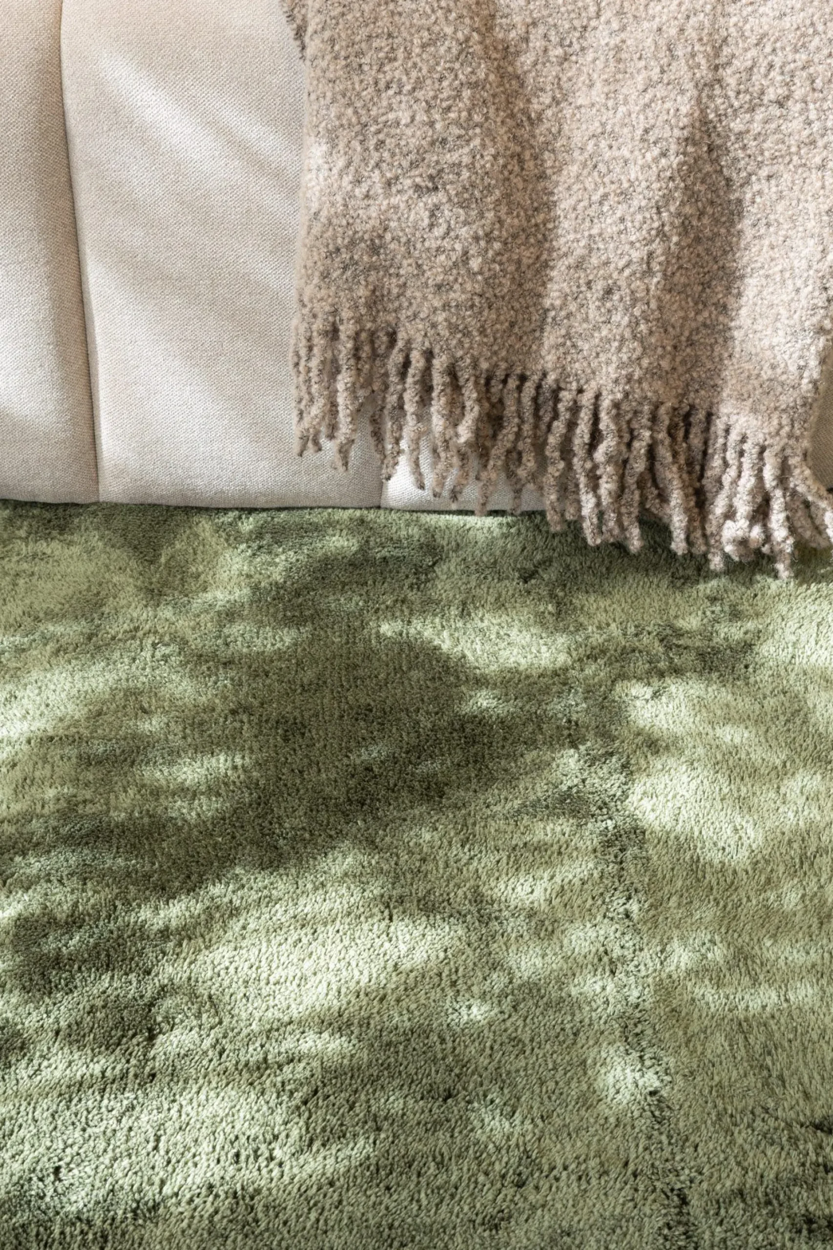 KM Home Cozy Ryeteppe Rundt 120 cm
