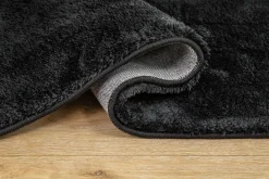 KM Home Moderne Tepper-Cozy Ryeteppe 240x340 cm Rektangulær Svart