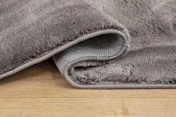 KM Home Moderne Tepper-Cozy Ryeteppe 160x230 cm Rektangulær Grey