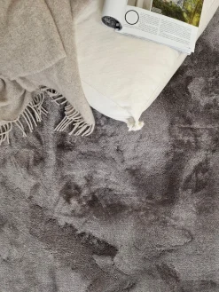 KM Home Moderne Tepper-Cozy Ryeteppe 160x230 cm Rektangulær Grey
