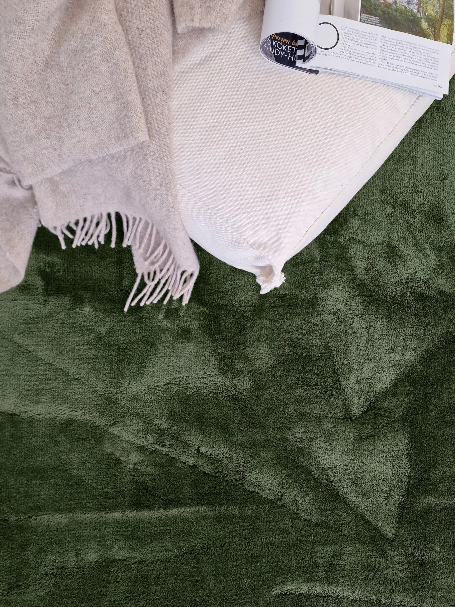 KM Home Cozy Ryeteppe 133x190 cm Rektangulær