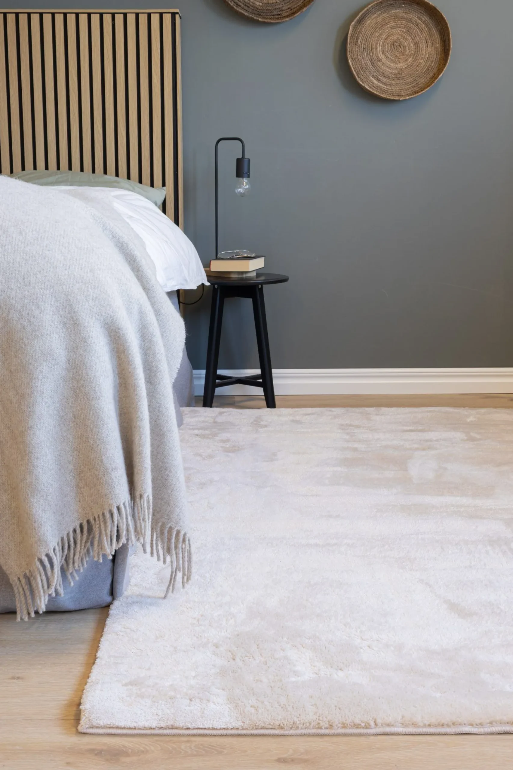 KM Home Moderne Tepper-Cozy Ryeteppe 110x160 cm Rektangulær Natur