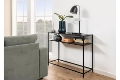 Gangbord|Avlastningsbord-Crabtree Konsollbord 35 cm Svart