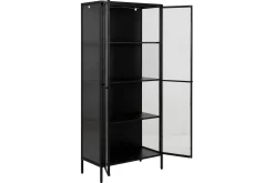 Vitrineskap|Skap-Crabtree Vitrineskap 180 cm Svart