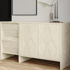 Møbelsett Til Stue-Crala Stuemøbelsett 160x40x35 cm Travertin
