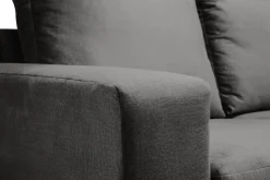 Basic Home 2 Seter Sofa-Crazy 2-seters Fløyelssofa Mørkegrå