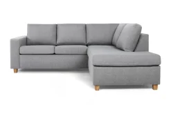 Basic Home Crazy 3-seters Høyrevendt L-formet Sjeselongsofa i Stoff