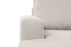 Basic Home U-Sofa-Crazy 6-seters Høyrevendt U-formet XX-Large Sofa med Divan og Sjeselong i Stoff Beige