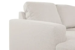 Basic Home U-Sofa-Crazy 6-seters Høyrevendt U-formet XX-Large Sofa med Divan og Sjeselong i Stoff Beige