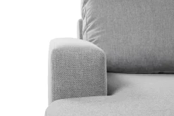 Basic Home Crazy 4-seters Høyrevendt U-formet Large Sofa med Divan og Sjeselong i Stoff