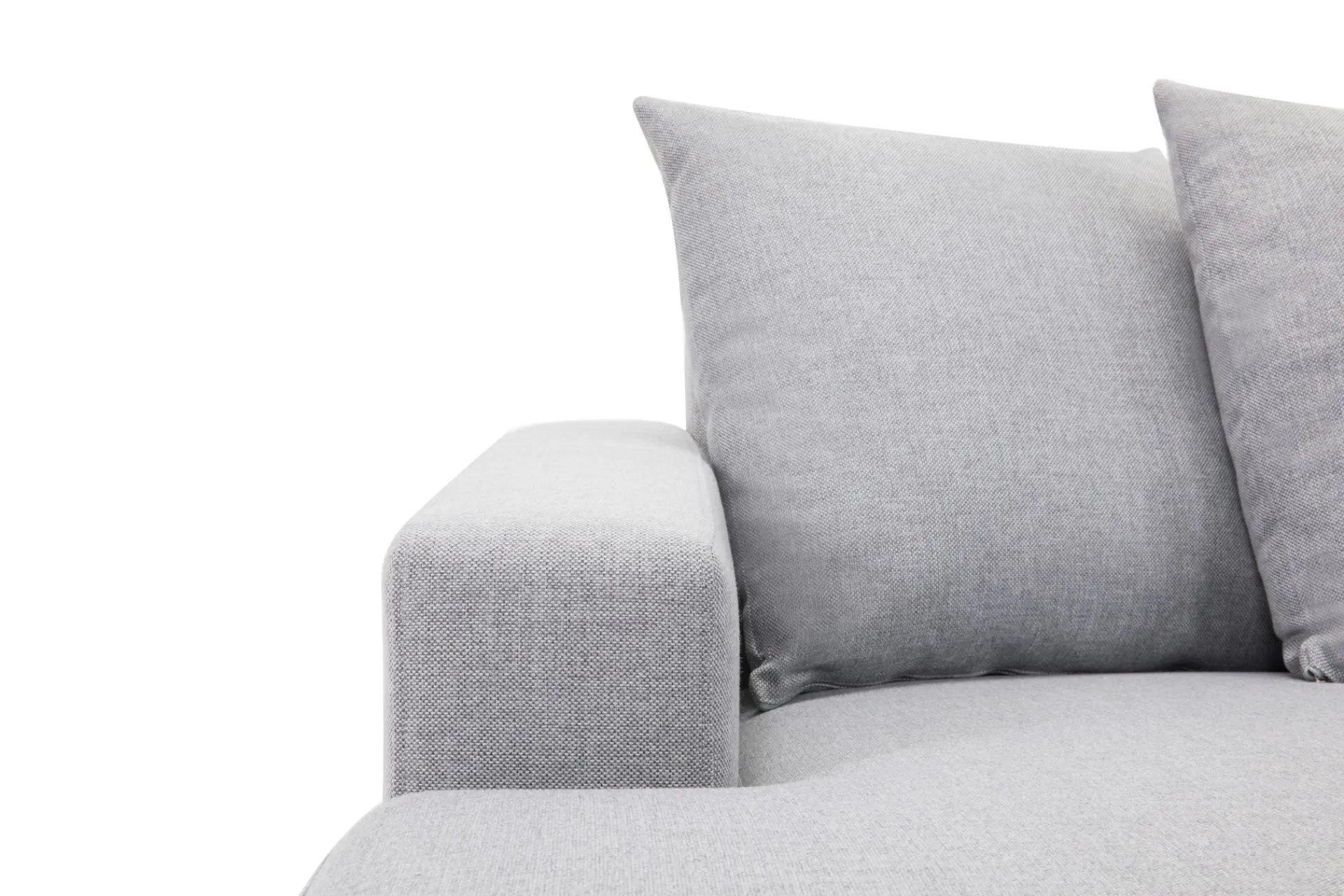 Basic Home Crazy 5-seters Høyrevendt U-formet X-Large Sofa med Divan og Sjeselong i Stoff inkl. Pynteputer