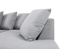 Basic Home Crazy 5-seters Høyrevendt U-formet X-Large Sofa med Divan og Sjeselong i Stoff inkl. Pynteputer