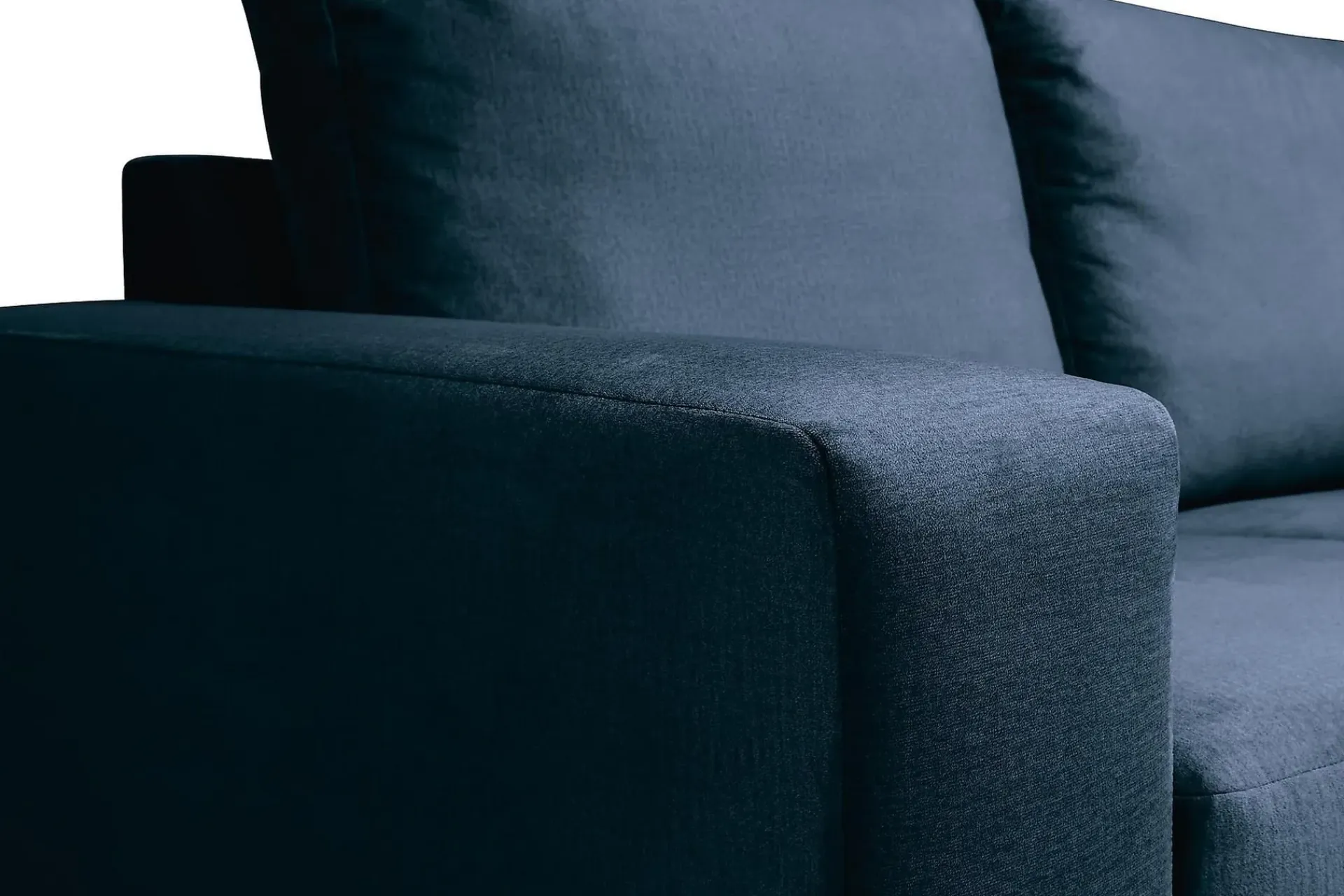 Basic Home Crazy 4-seters Høyrevendt U-formet Large Sofa med Divan og Sjeselong i Fløyel