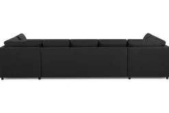 Basic Home Crazy 5-seters U-formet Sofa med Dobbel Sjeselong i Stoff