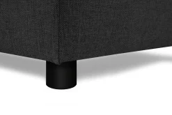 Basic Home U-Sofa-Crazy 4-seters U-formet Sofa med Dobbeldivan i Stoff Antracit