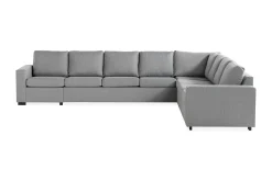 Basic Home Crazy 7-seters Vendbar L-formet XX-Large Hjørnesofa i Stoff