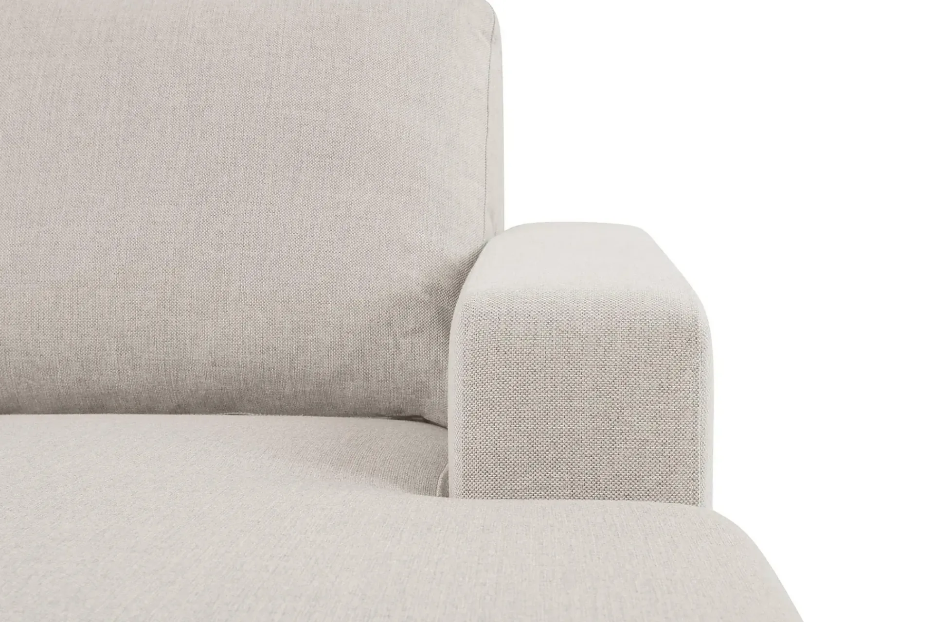 Basic Home Crazy 3-seters Vendbar L-formet Sjeselongsofa i Stoff