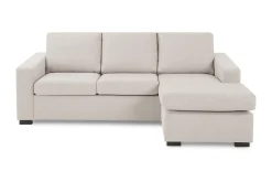 Basic Home Crazy 3-seters Vendbar L-formet Sjeselongsofa i Stoff