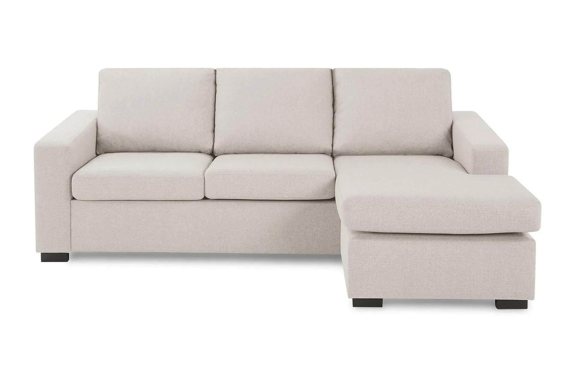 Basic Home Crazy 3-seters Vendbar L-formet Sjeselongsofa i Stoff