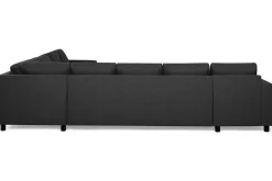 Basic Home Hjørnesofa-Crazy 7-seters Vendbar U-formet XX-Large Hjørnesofa med Divan i Stoff Grey
