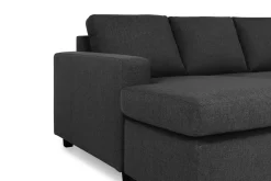 Basic Home Hjørnesofa-Crazy 7-seters Vendbar U-formet XX-Large Hjørnesofa med Divan i Stoff Grey