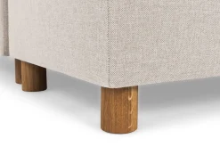Basic Home U-Sofa-Crazy 4-seters Venstrevendt U-formet Large Sofa med Divan og Sjeselong i Stoff Beige