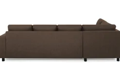 Basic Home Crazy 4-seters Venstrevendt U-formet Large Sofa med Divan og Sjeselong i Stoff
