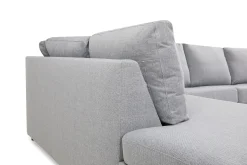 Basic Home 2 Seter Sofa|Sofa Med Sjeselong-Crazy 5-seters Venstrevendt U-formet X-Large Sofa med Divan og Sjeselong i Stoff Grey