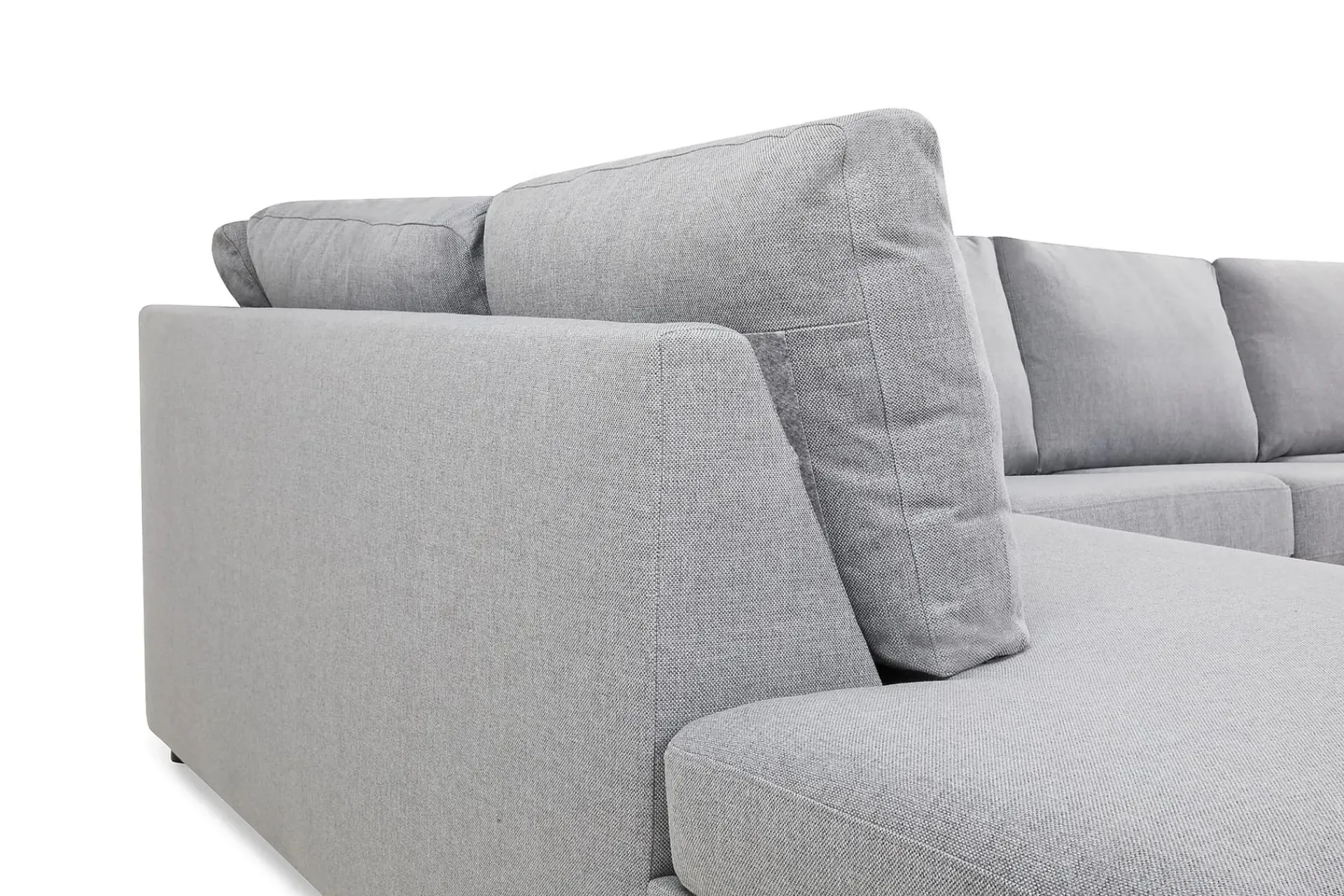 Basic Home 2 Seter Sofa|Sofa Med Sjeselong-Crazy 5-seters Venstrevendt U-formet X-Large Sofa med Divan og Sjeselong i Stoff Grey