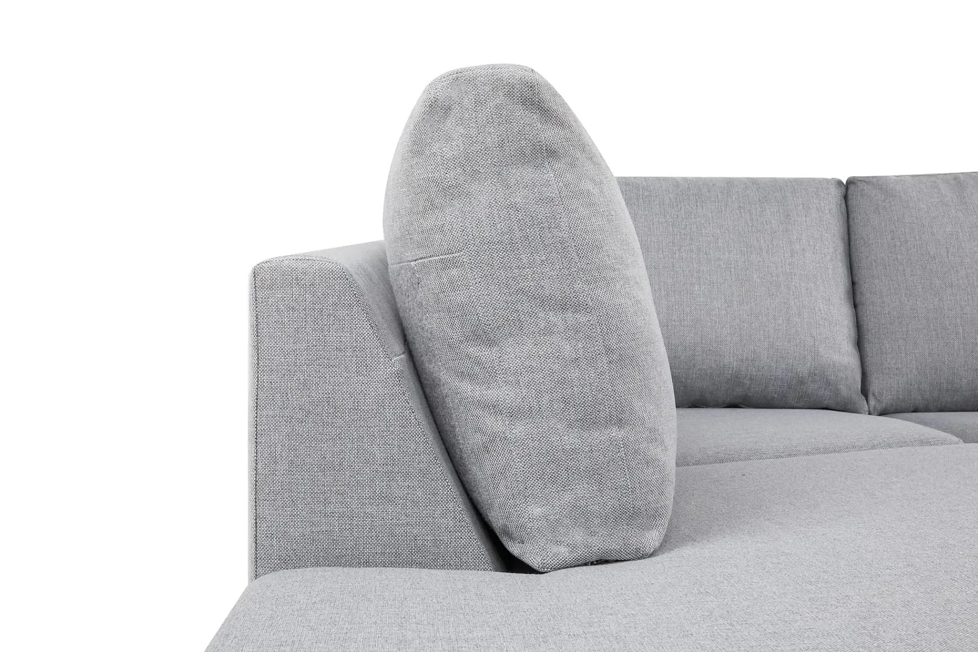 Basic Home 2 Seter Sofa|Sofa Med Sjeselong-Crazy 5-seters Venstrevendt U-formet X-Large Sofa med Divan og Sjeselong i Stoff Grey