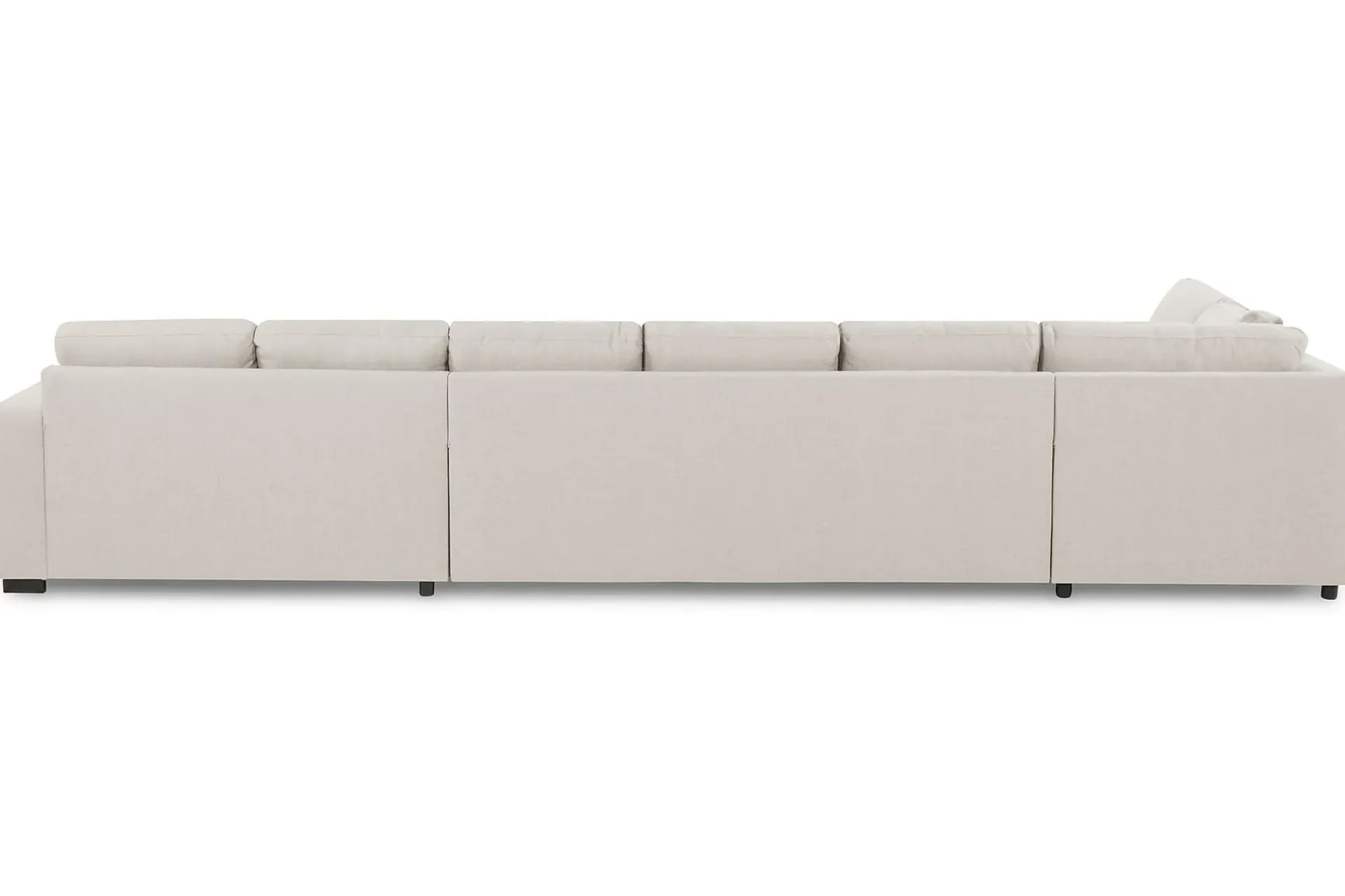 Basic Home 2 Seter Sofa|Sofa Med Sjeselong-Crazy 6-seters Venstrevendt U-formet XX-Large Sofa med Divan og Sjeselong i Stoff Beige