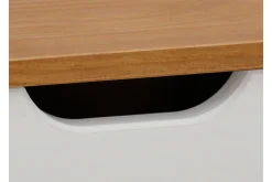 Kommode|Entrekommode-Crotone Kommode 76x39 cm 3 Skuffer Hvit