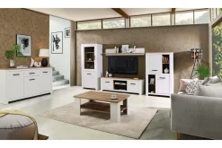 Sideboard & Skjenker-Crumpton Skjenk 87 cm Brun,Hvit