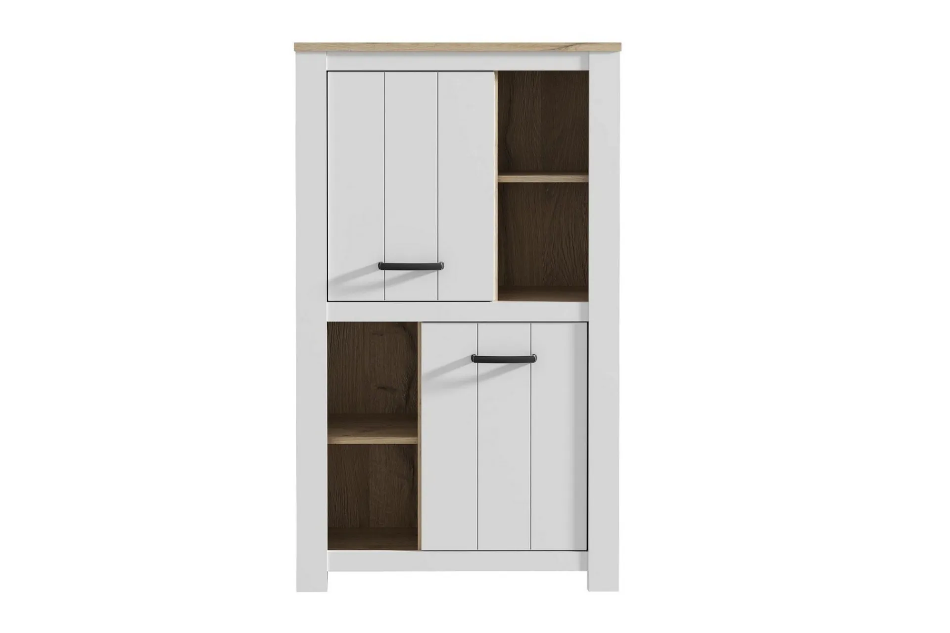 Sideboard & Skjenker-Crumpton Skjenk 87 cm Brun,Hvit