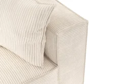 Andrarum Hjørnesofa-Cubo 5-seters L-formet Dyp Modulhjørnesofa i Manchester Beige