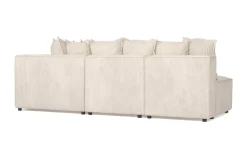 Andrarum Hjørnesofa-Cubo 5-seters L-formet Dyp Modulhjørnesofa i Manchester Beige
