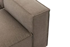 Andrarum Hjørnesofa-Cubo 5-seters L-formet Dyp Modulhjørnesofa i Stoff Grey