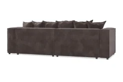 Andrarum Cubo 4-seters L-formet Dyp Modulsofa med Divan i Fløyel