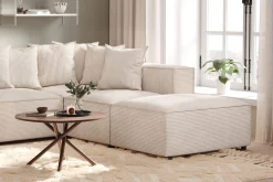 Andrarum U-Sofa-Cubo 5-seters U-formet Dyp Modulsofa med Divan og Sjeselong i Manchester Beige
