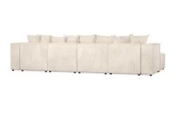 Andrarum U-Sofa-Cubo 5-seters U-formet Dyp Modulsofa med Divan og Sjeselong i Manchester Beige