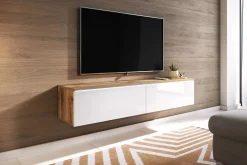 Concept 55 Tv-Benk & Mediabenk-Cuguen Tv-skap 140 cm LED Hvit