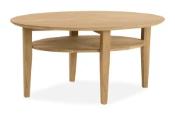 Funky & Co Cullman Sofabord 90 cm Ovalt med Oppbevaringshylle