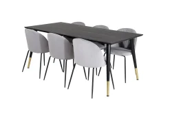 Venture Home Daicy Spisegruppe 180 cm inkl. 6 Foyos Stoler