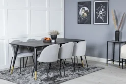 Venture Home Daicy Spisegruppe 180 cm inkl. 6 Foyos Stoler