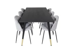 Venture Home Daicy Spisegruppe 180 cm inkl. 6 Foyos Stoler
