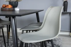 Venture Home Spisegrupper-Daicy Spisegruppe 180 cm inkl. 6 Ypas Stoler Svart