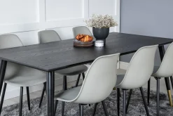 Venture Home Spisegrupper-Daicy Spisegruppe 180 cm inkl. 6 Ypas Stoler Svart