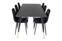 Venture Home Daicy Spisegruppe 180 cm inkl. 6 Ypas Stoler